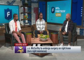 Does J.J. McCarthy's knee injury impact Justin Jefferson's fantasy value? | 'NFL Fantasy Live'