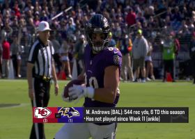 Burruss: Look for rush yards to pile up in rain-soaked Chiefs-Ravens game | 'NFL Total Access'