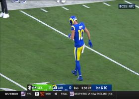 Cooper Kupp comes up with apparent injury on Freeman's 15-yard run play