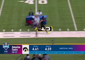 Sebastian Castro runs official 4.59-second 40-yard dash at 2025 combine
