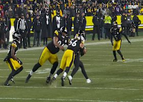 Alex Highsmith ran down Jackson for a 3-yard sack forcing third-and-long