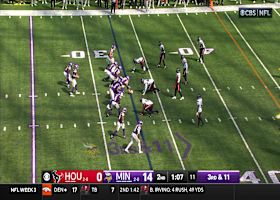 Darnold's 12-yard sideline strike to Jefferson gets just past Stingley Jr.'s coverage