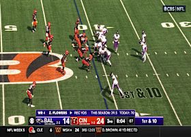 Lamar Jackson's 55-yard deep ball to Kolar nearly goes for six vs. Bengals