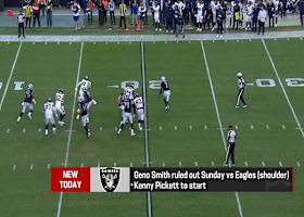 Rapoport: Raiders QB Geno Smith (shoulder) ruled OUT vs. Eagles | 'The Insiders' 