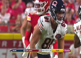 Tyson Bagent's 23-yard dart pinpoints Smythe deep inside Chiefs territory