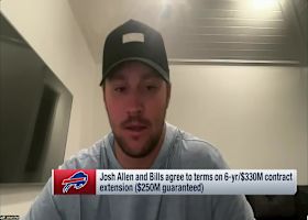 Josh Allen talks to media about his six-year, $330M Bills contract extension | 'Free Agency Frenzy'