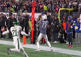 Mack Hollins collects 20 yards and red zone access with wide open catch