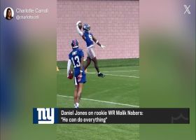 First look: Malik Nabers soars for one-handed catch at Giants' minicamp practice