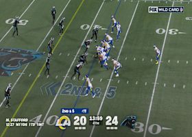 Stafford's 23-yard pass pinpoints Adams for access to Panthers' territory