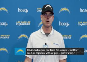 Jim Harbaugh addresses start of Chargers' offseason workouts in 2024