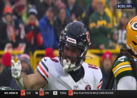 Fields' 18-yard pass to St. Brown gets Bears into Pack territory on first drive