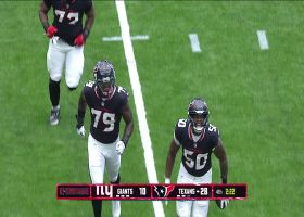 Malik Fisher corrals Solomon Byrd's forced fumble of DeVito
