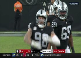 Maxx Crosby wraps up Mahomes to secure his 11th sack of 2023