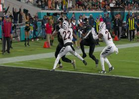 Etienne bowls over Bengals' defender to secure 8th TD run of '23