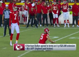 Harrison Butker agreed to terms on 4-yr/$25.6M extension