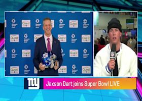 Jaxson Dart on John Harbaugh: He's the coach you can look up to as a leader of men | 'Super Bowl Live'