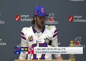 Josh Allen reflects on loss to the Chiefs: 'You can either get it done or you can't'