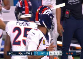 Russell Wilson evades defender to unleash 23-yard pass to Courtland Sutton