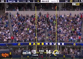 Jason Myers splits the uprights with 30-yard FG to trim Rams' lead to 14-6