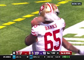 Kittle's first TD of '24 gets 49ers on board vs. Vikings in second quarter