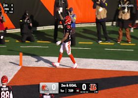 Joe Burrow's 15th TD pass of '25 pinpoints Chase Brown vs. Cleveland