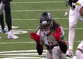 Mike Ford Jr.'s hit-stick tackle starts the second half of Falcons-Saints in loud fashion