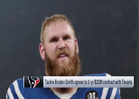 Garafolo: OT Braden Smith, Texans agree to two-year, $20M contract | 'Free Agency Frenzy'