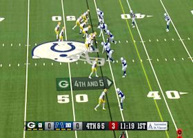 Malik Willis runs in a circle before completing 9-yard dart on fourth down