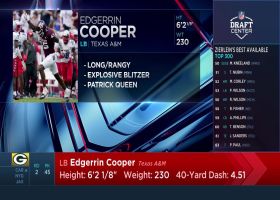 Brooks, Zierlein break down Edgerrin Cooper selected No. 45 overall by Packers | 'NFL Draft Center'