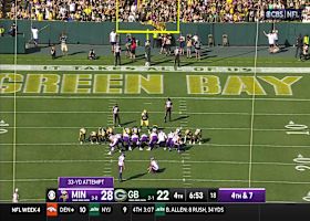 Will Reichard's field goal extends Vikings' lead to 31-22 vs. Packers