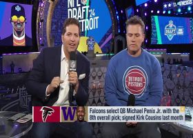 'GMFB' reacts to Falcons selecting QB Michael Penix Jr. with the eighth overall pick