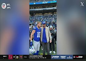 Cal Raleigh and Cooper Kupp catch up with each other before Vikings-Seahawks game in Week 13