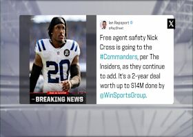 Rapoport: Nick Cross signs 2-year, $14M deal with Commanders | 'Free Agency Frenzy'