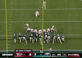 Koo's 22-yard FG makes trims Eagles' lead to 7-6 vs. Falcons