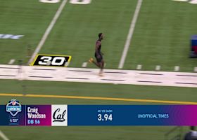 Craig Woodson runs official 4.45-second 40-yard dash at 2025 combine