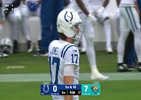 Pierce's 17-yard reception comes via Jones' laser pass