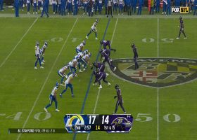 Davis Allen's eye-popping hurdle caps 18-yard catch and run vs. Ravens
