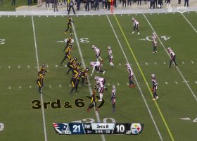Pickens' one-handed catch is seamless, but also shy of sticks