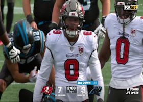 SirVocea Dennis gets a big hit on Bryce Young for the sack