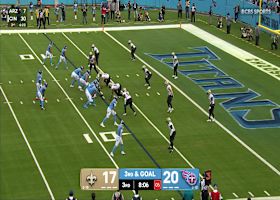 Jonah Williams red-zone sack forces Titans into FG attempt