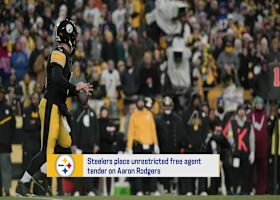 Tom Pelissero breaks down Steelers placing UFA tender on Aaron Rodgers | 'GMFB'