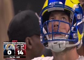 Can't-Miss Play: Pick-six alert! Stafford's pass is plucked by Bates III for a Falcons TD