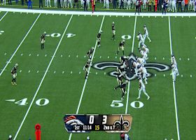 Carl Granderson lowers the boom on Broncos' pass catcher with hit-stick tackle