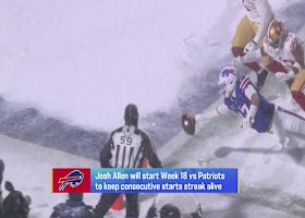 Pelissero: Josh Allen will start Week 18 to keep start streak alive | 'GMFB'