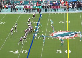 Duke Riley rips ball from Chris Blair for Dolphins' takeaway