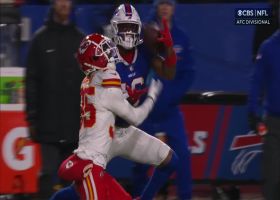 Watson's blanket coverage prevents Allen's launch from ending in completion