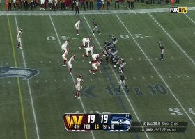Geno Smith places perfect amount of arc on 20-yard pass to Lockett in fourth quarter