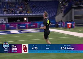 Ethan Downs runs official 4.69-second 40-yard dash at 2025 combine