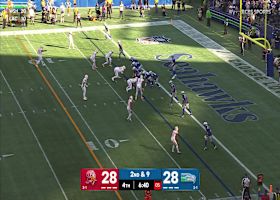 Kupp's backed up reception comes off goal-line ricochet