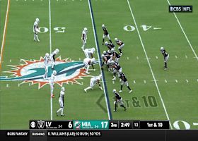 Alexander Mattison's 31-yard catch and run gets Raiders near red zone vs. Dolphins